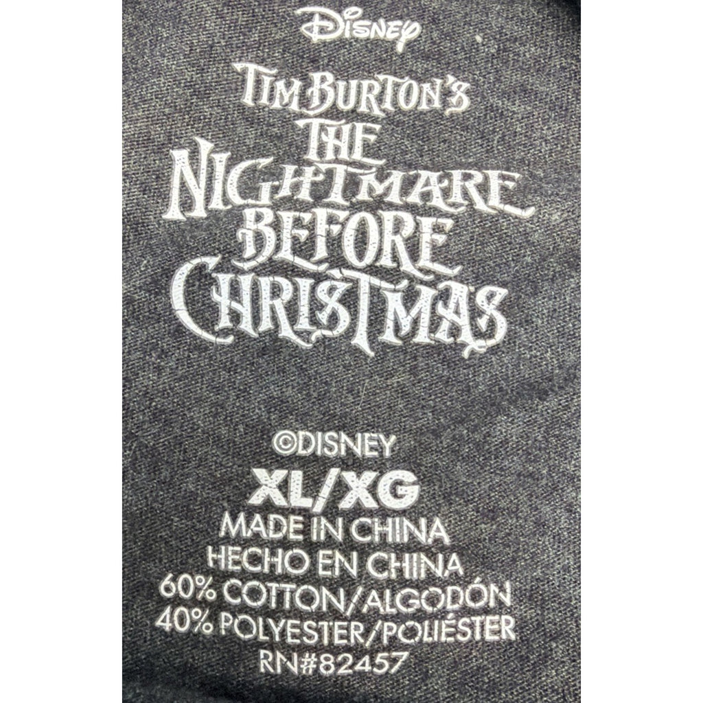 Disney nightmare before Christmas Jack skelington graphic tee woman's size XL
