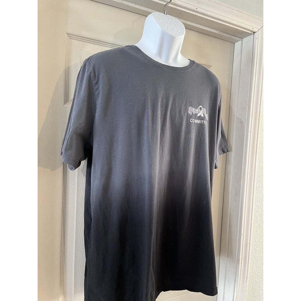The Pink Ride District Made Committee T-Shirt Sept 28, 2014 Size Xl Gray