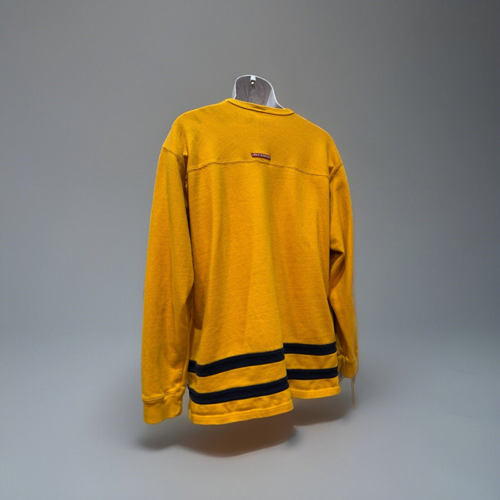 Polo Jeans Company RL-67 Embroidered Sweatshirt Adult Large Yellow Ralph Lauren