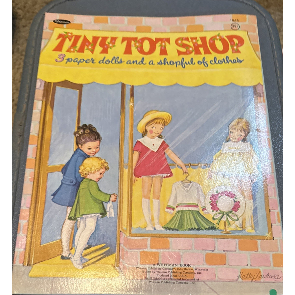 Vintage 1969 Whitman Tiny Tot Shop Paper Dolls Kathy Lawrence UNCUT Complete