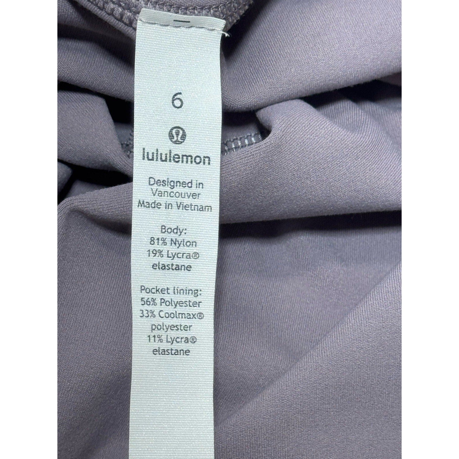 Lululemon Align Super High Rise Short 10" Violet Verbena Women’s Size 6