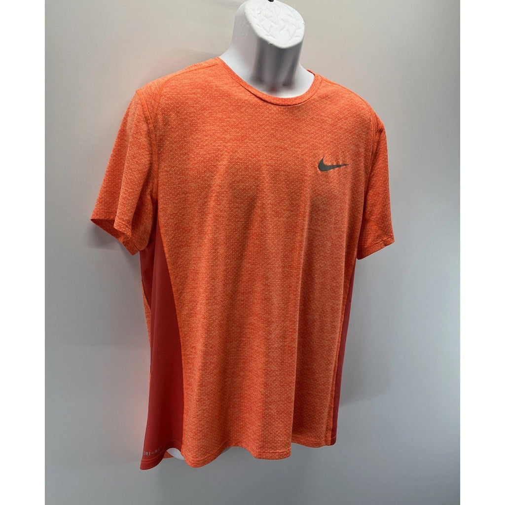 Nike Dri-Fit Running T-Shirt Orange Creamsicle Vented Mens XL
