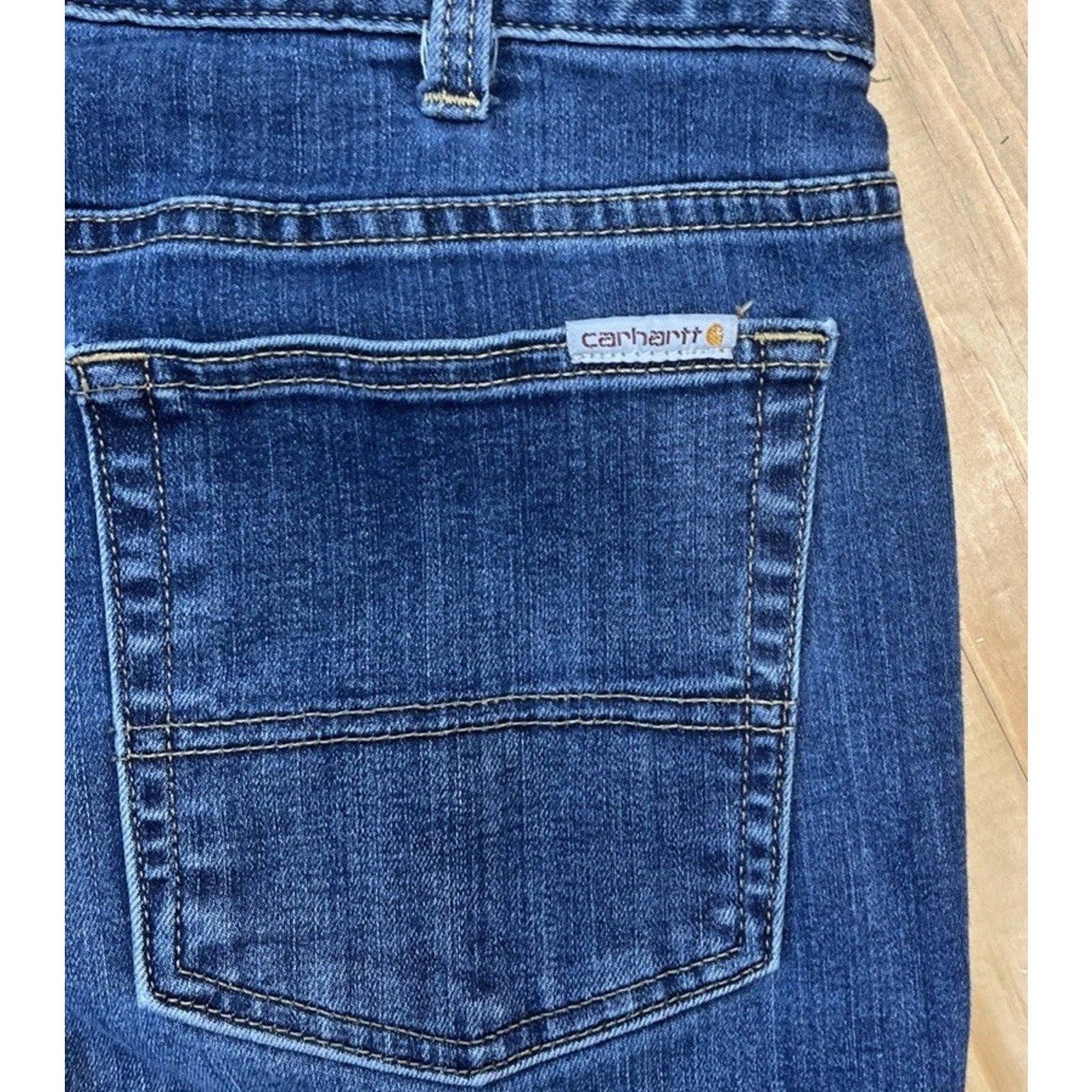 CARHARTT Slim Fit Boot Cut Size 10 Regular Women’s Blue Jeans
