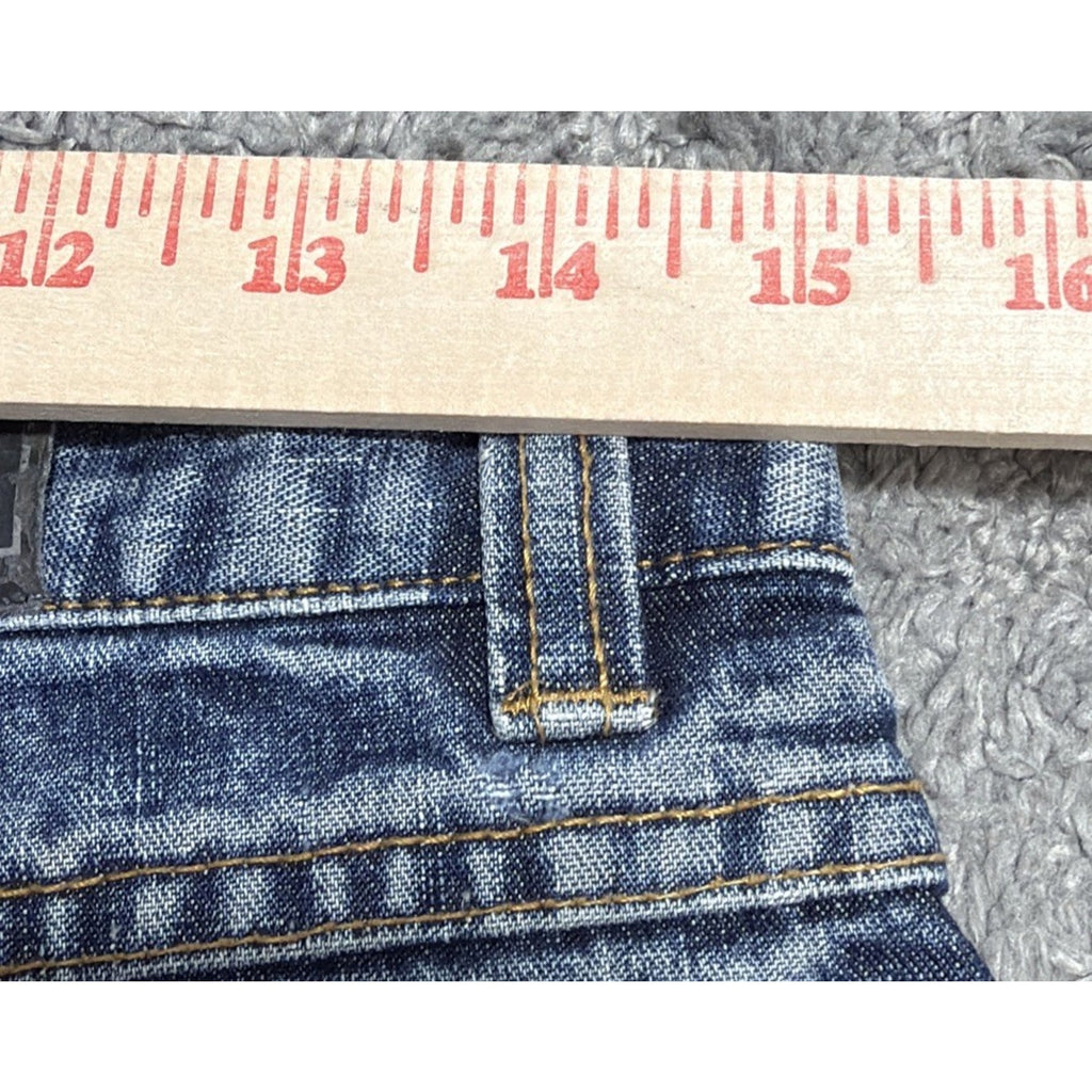 VINTAGE Lee Riveted Jeans Womens 8M Relaxed Cropped Blue Medium Wash