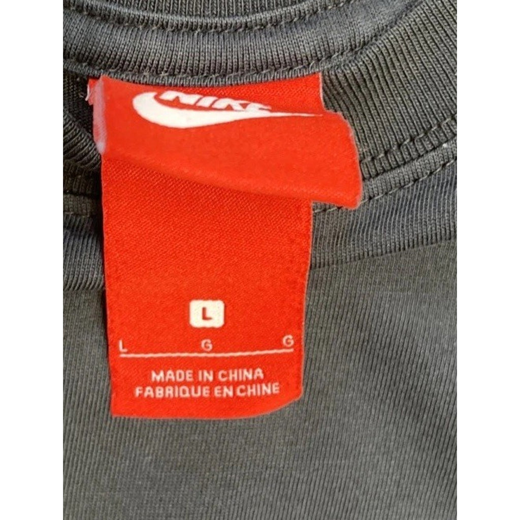 Nike Tank Women Large Black Big Swoosh Paint Splatter Workout Gym