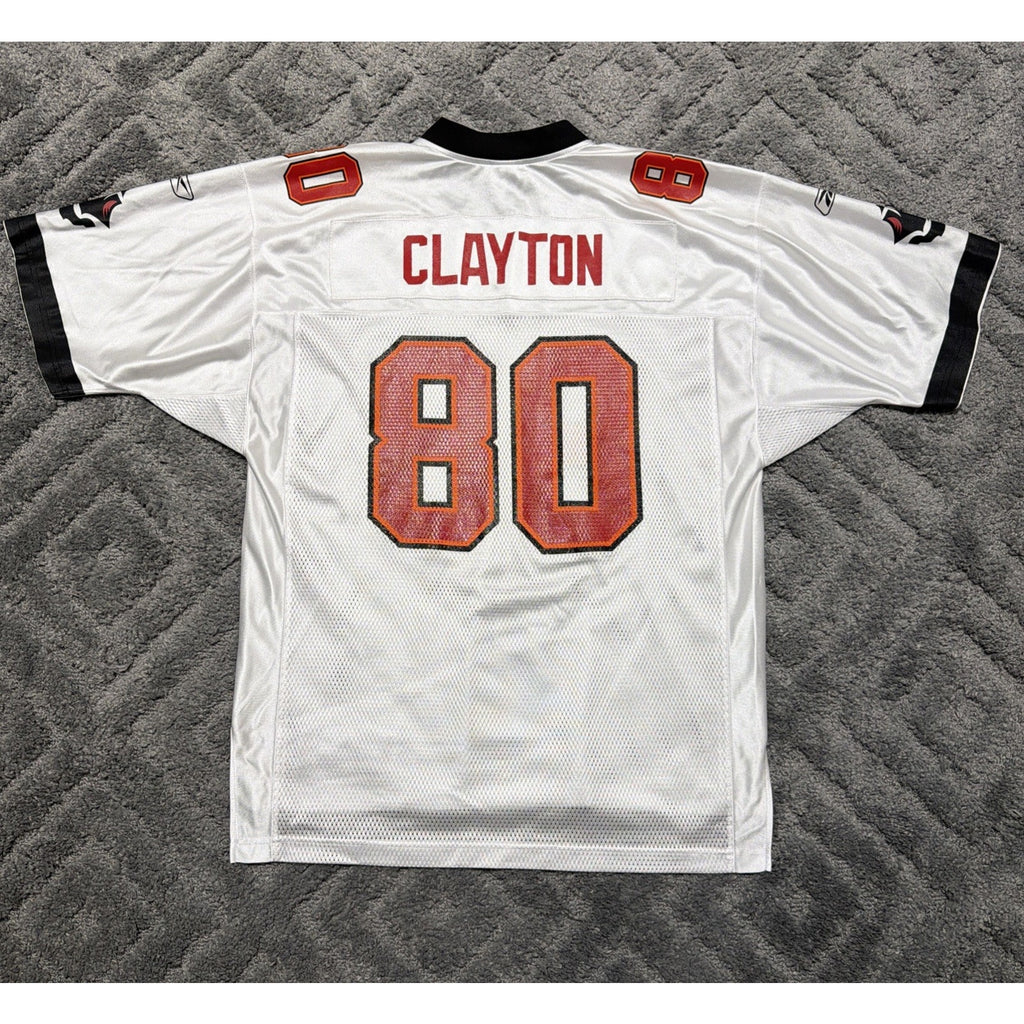 Tampa Bay Buccaneers Michael Clayton Vtg Jersey L #80 Reebok NFL Mesh Excell