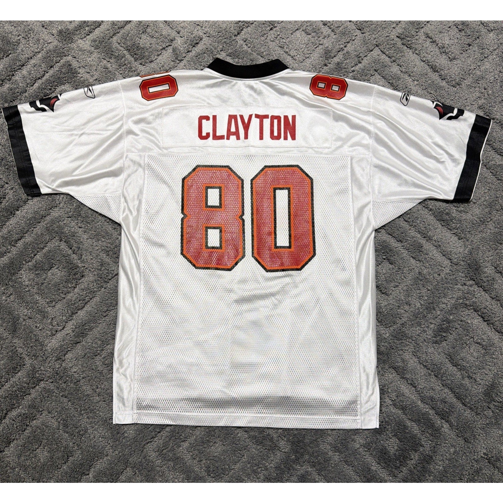 Tampa Bay Buccaneers Michael Clayton Vtg Jersey L #80 Reebok NFL Mesh Excell