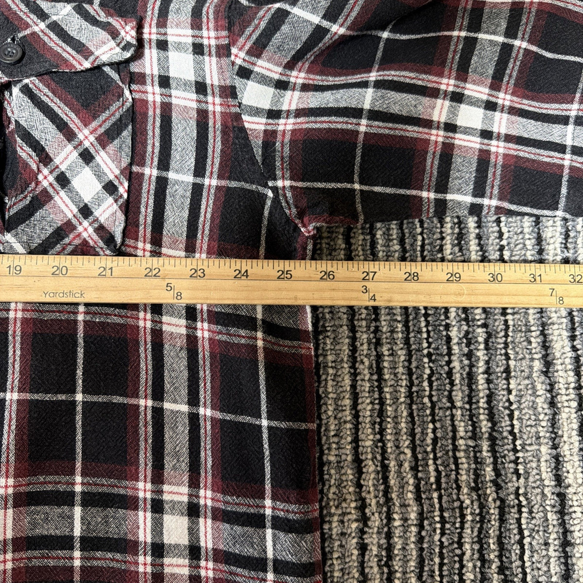 Trust Brand Linen Button Up Short Sleeve Shirt Mens 3XL Casual Plaid NWOT