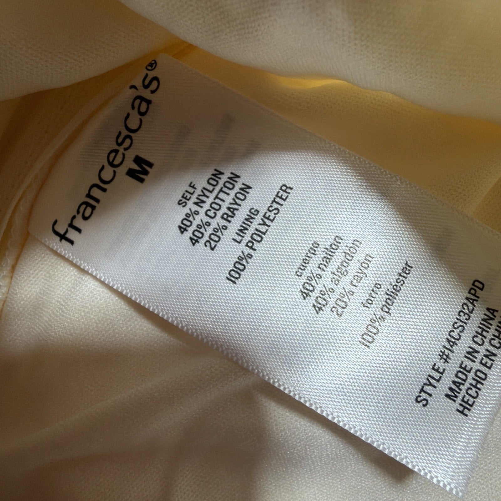 Francesca's Jamie Lace Ruffle Mini Skirt M Ivory Romantic Cottagecore Fairy NWT