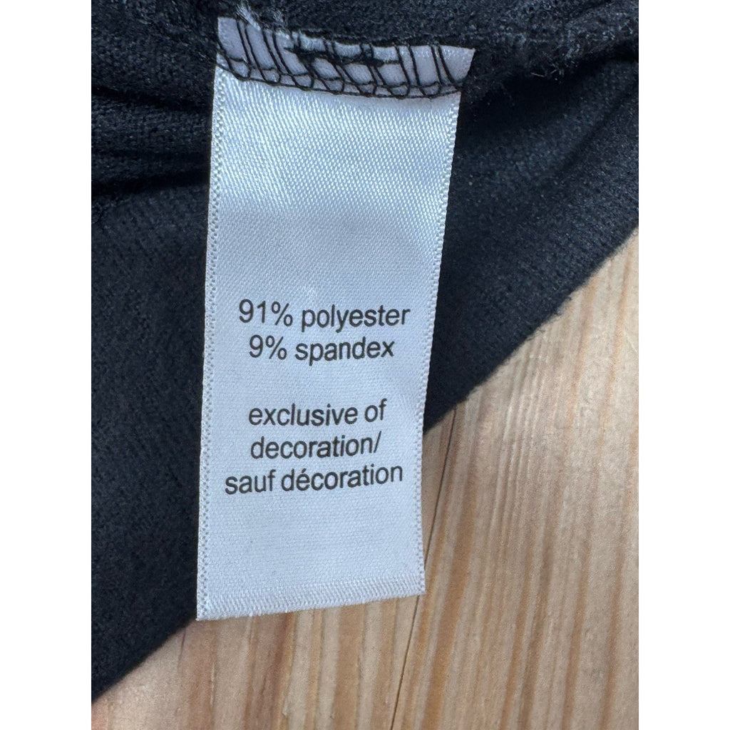 Maurices Fleece Cowl Neck Sweater Black & Red Plaid Trees Women’s Size M NWT