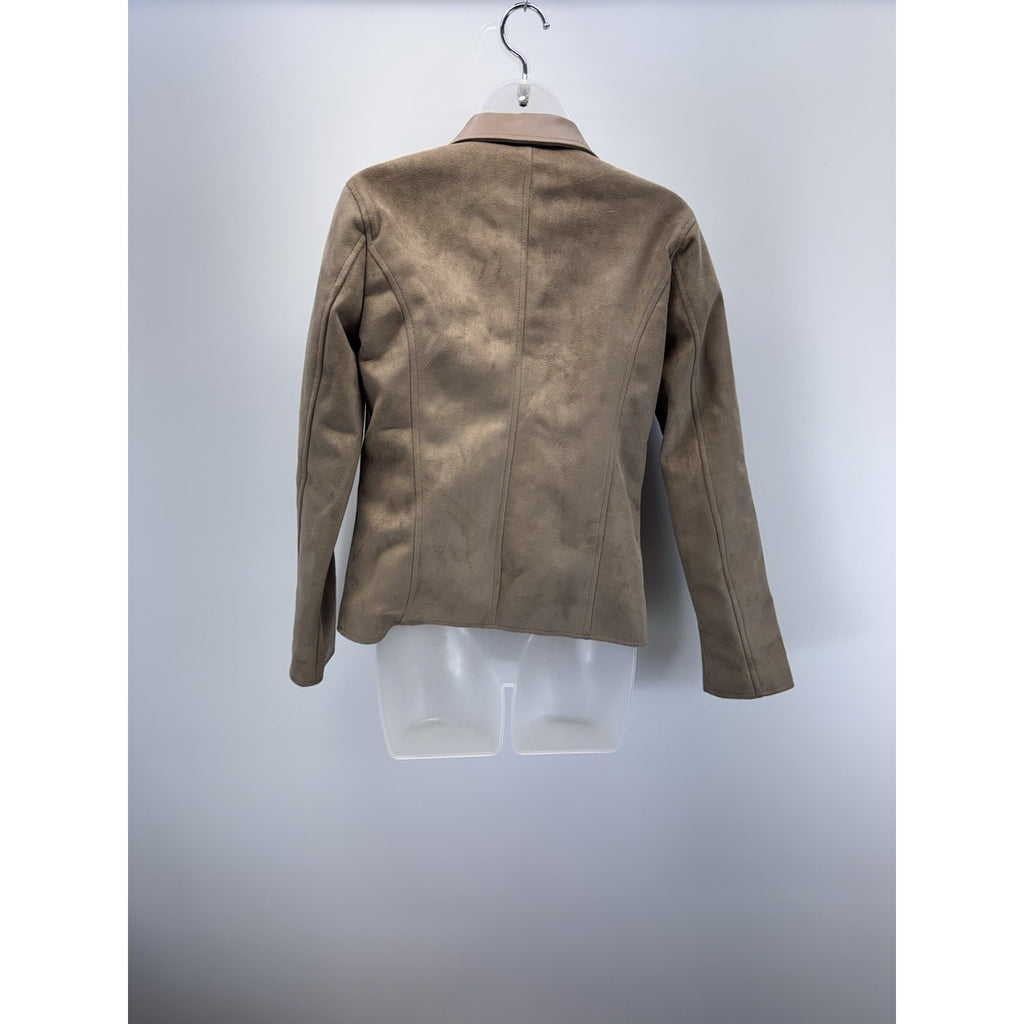 A G Milano Beige Leather Jacket New Old Stock 2015 Women’s Size Medium