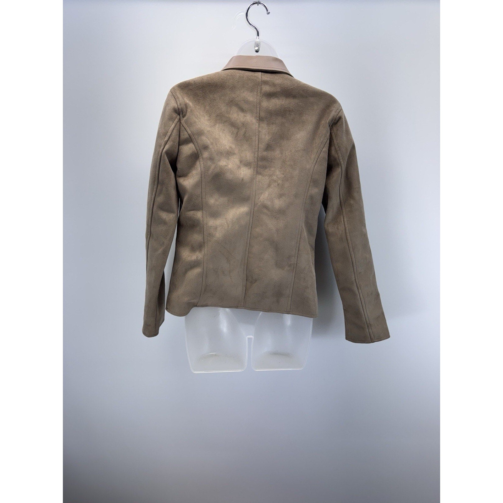 A G Milano Beige Leather Jacket New Old Stock 2015 Women’s Size Medium