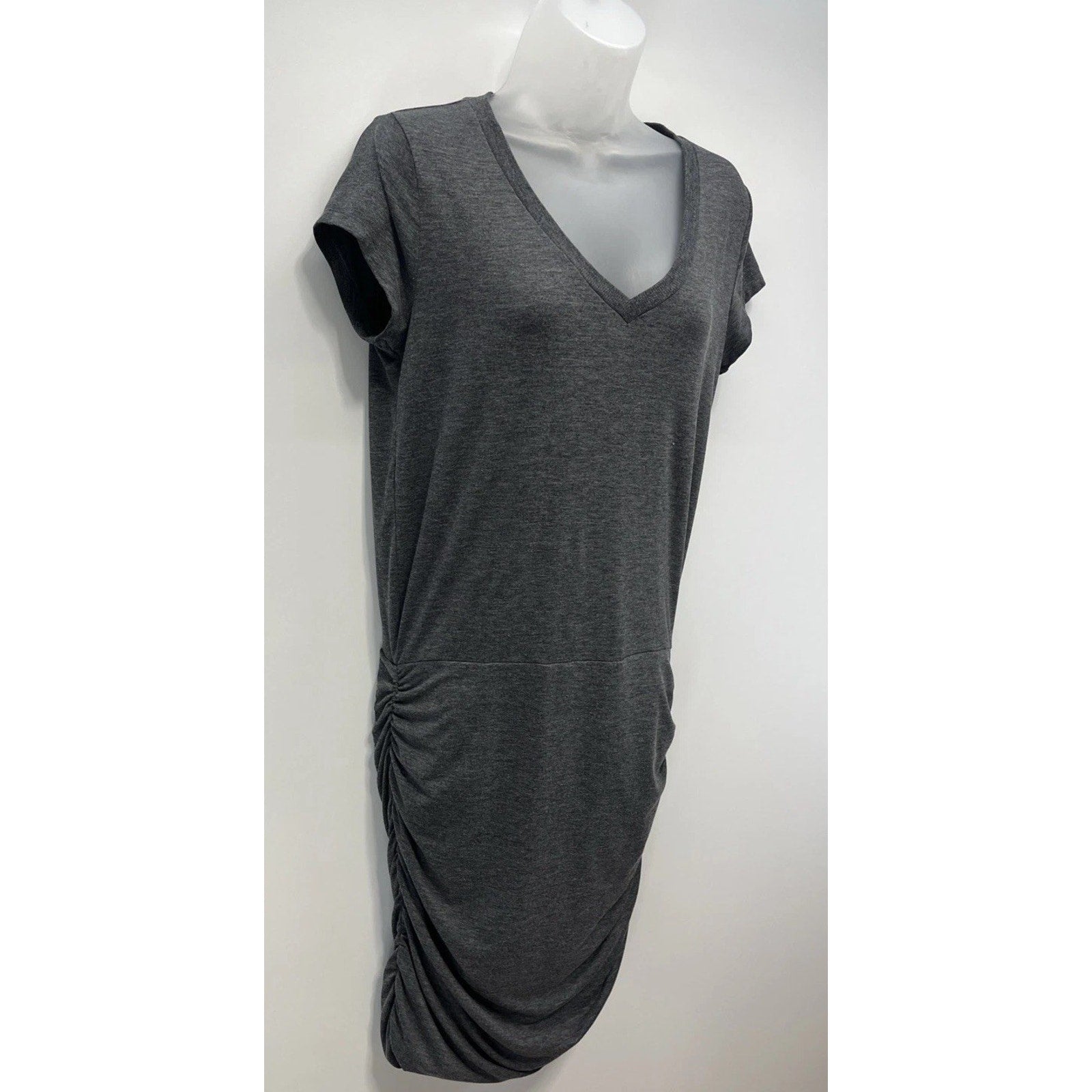 Athleta Topanga V-Neck Dress, Gray SIZE M