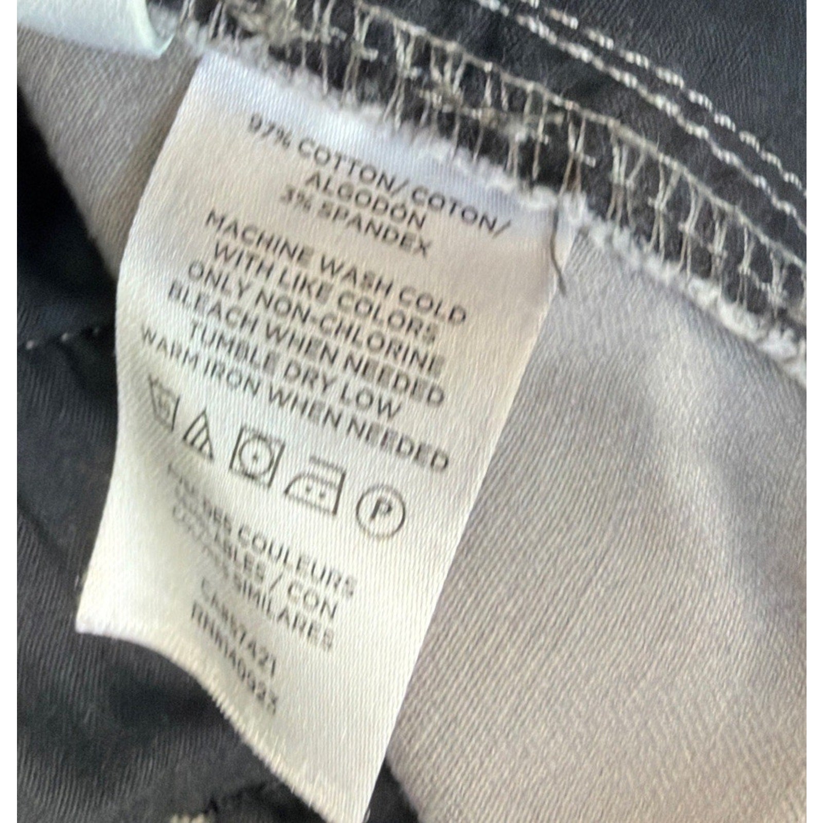 Loft Women's Mid Rise Girlfriend Chino Pants in Gray Raw Hem size 6 33x26