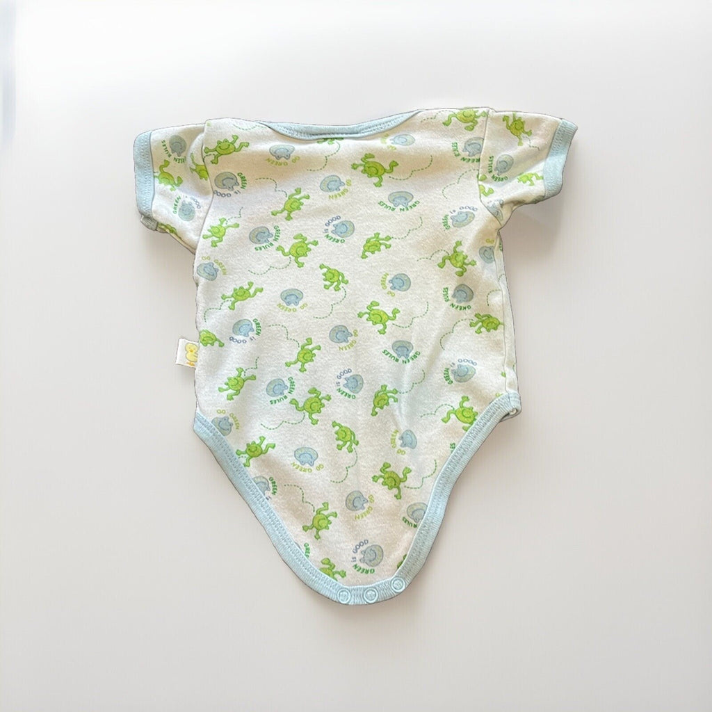 Duck Duck Goose White And Blue 1 Pc Size 3-6 Months boy girl Green Rules