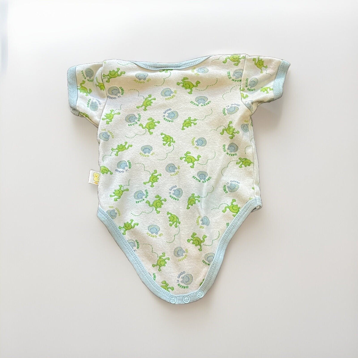 Duck Duck Goose White And Blue 1 Pc Size 3-6 Months boy girl Green Rules