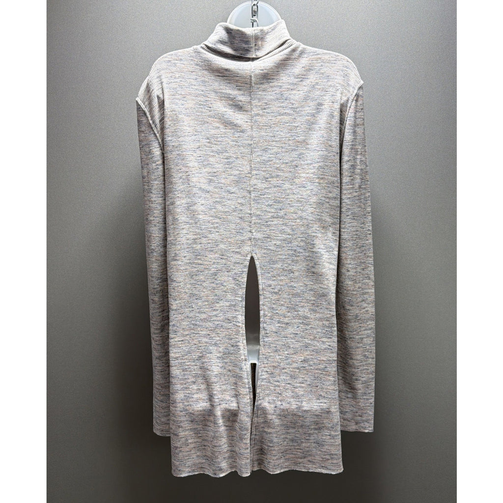 WE THE FREE PEOPLE Pullover Womens Small Heather Gray Stone Cold Split Back Top