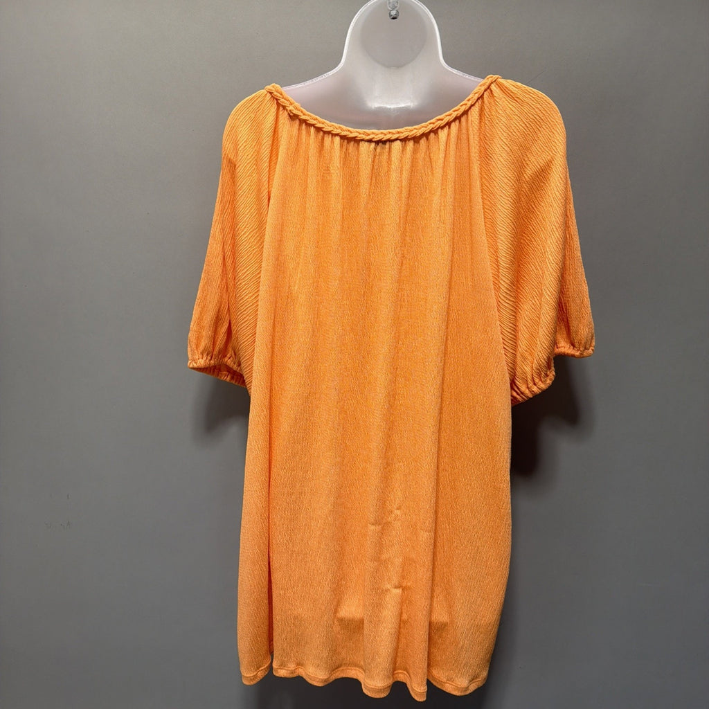 Lane Bryant Braided Keyhole Neck Top blouse Tunic Plus Size 18-20 NWT