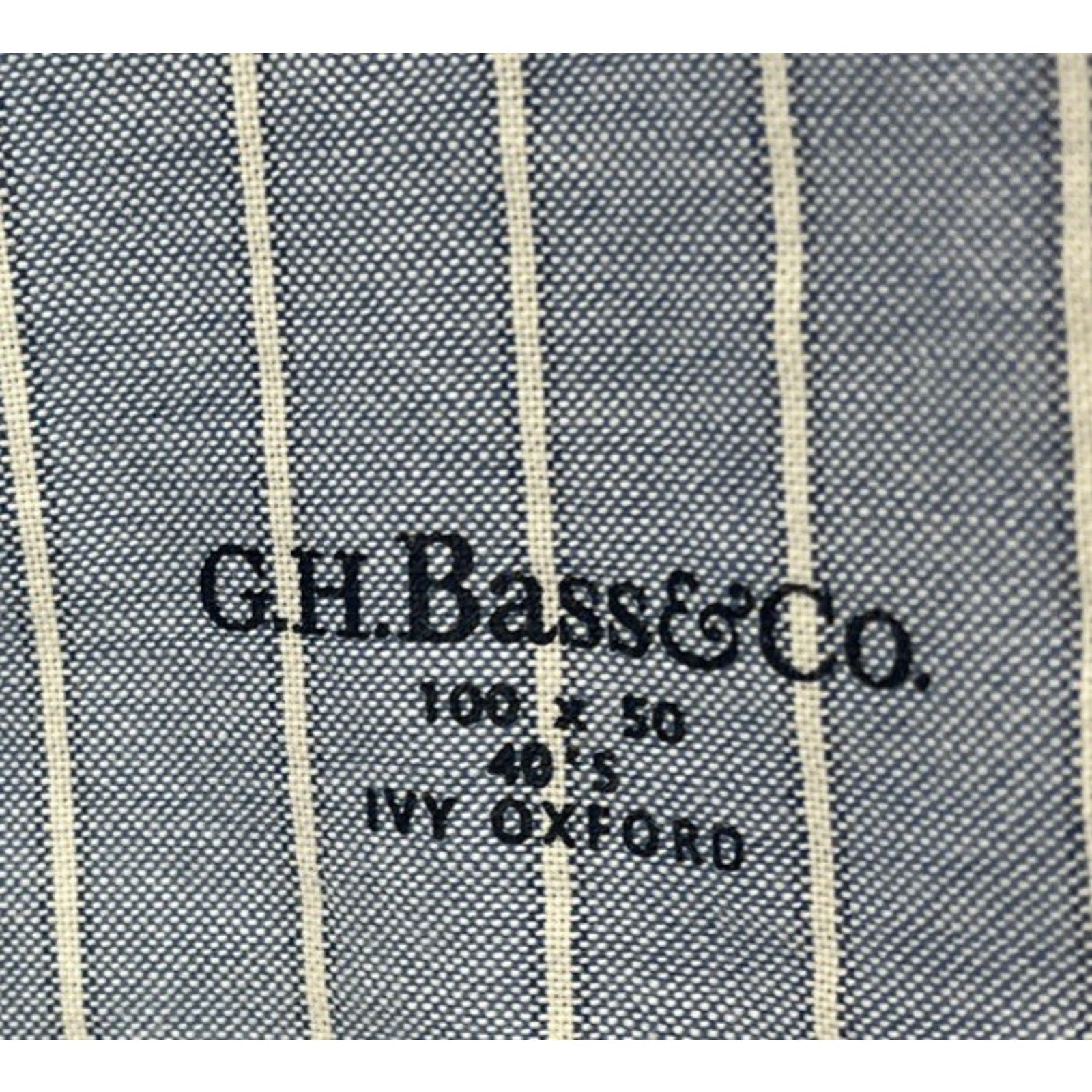 G.h. Bass & Co Ivy Oxford 40’s Longsleeve Button Up Slim Fit Shirt Size Large
