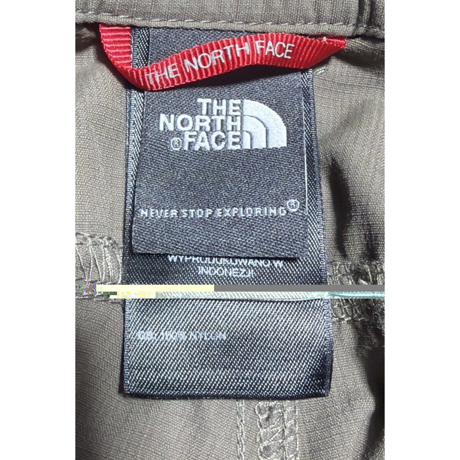 The North Face Pants Womens 28x31 Brown Nylon Roll Up Hiking Stow Pocket Ripstop