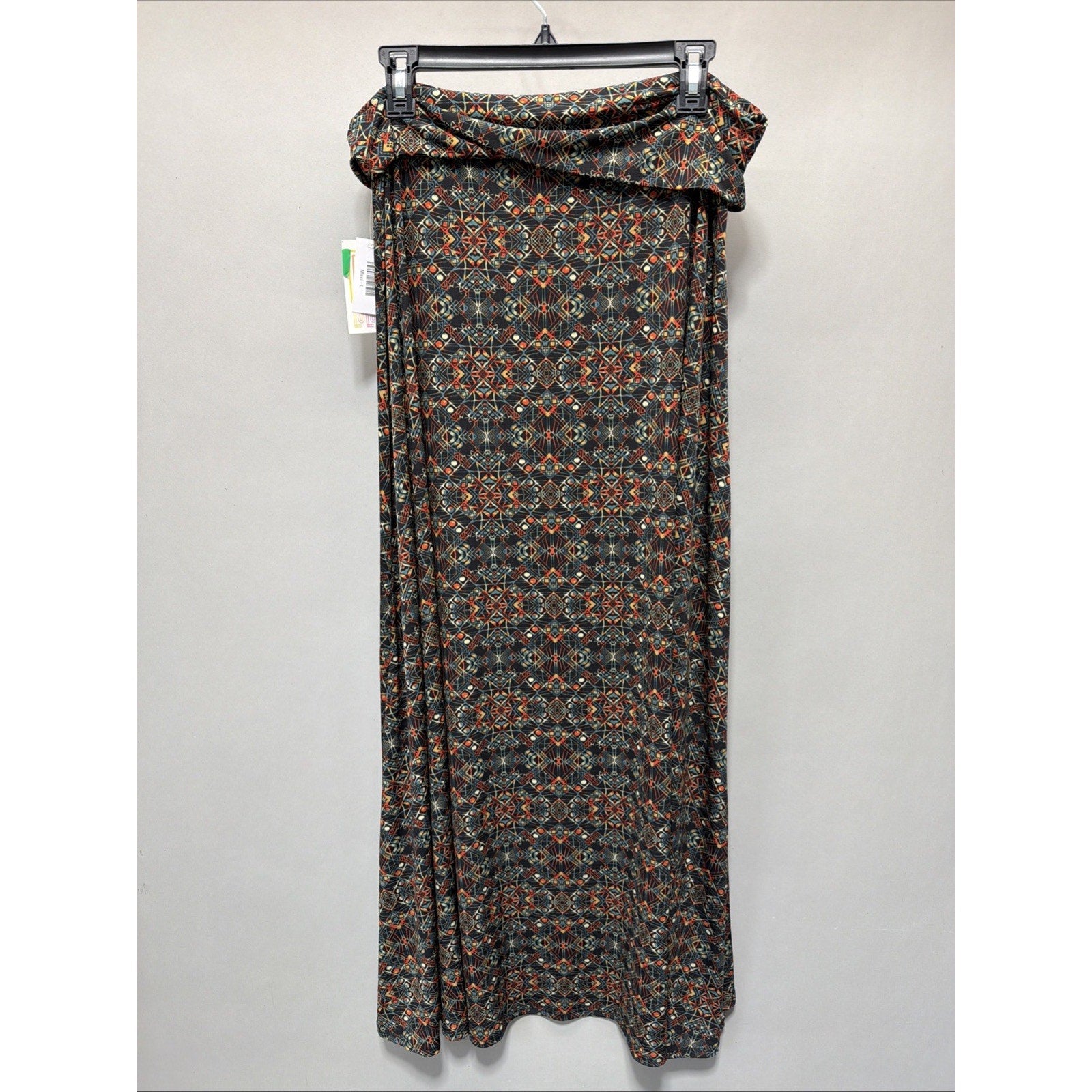 LuLaRoe Size Large Maxi Skirt Aztec Print Stretch Knit Long Women’s L New
