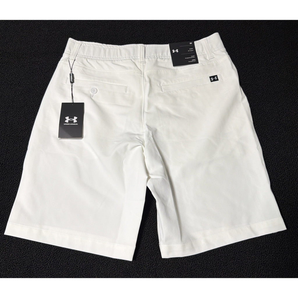Under Armour Golf Shorts Mens 30 White UA Drive Performance 10" Inseam 1364409