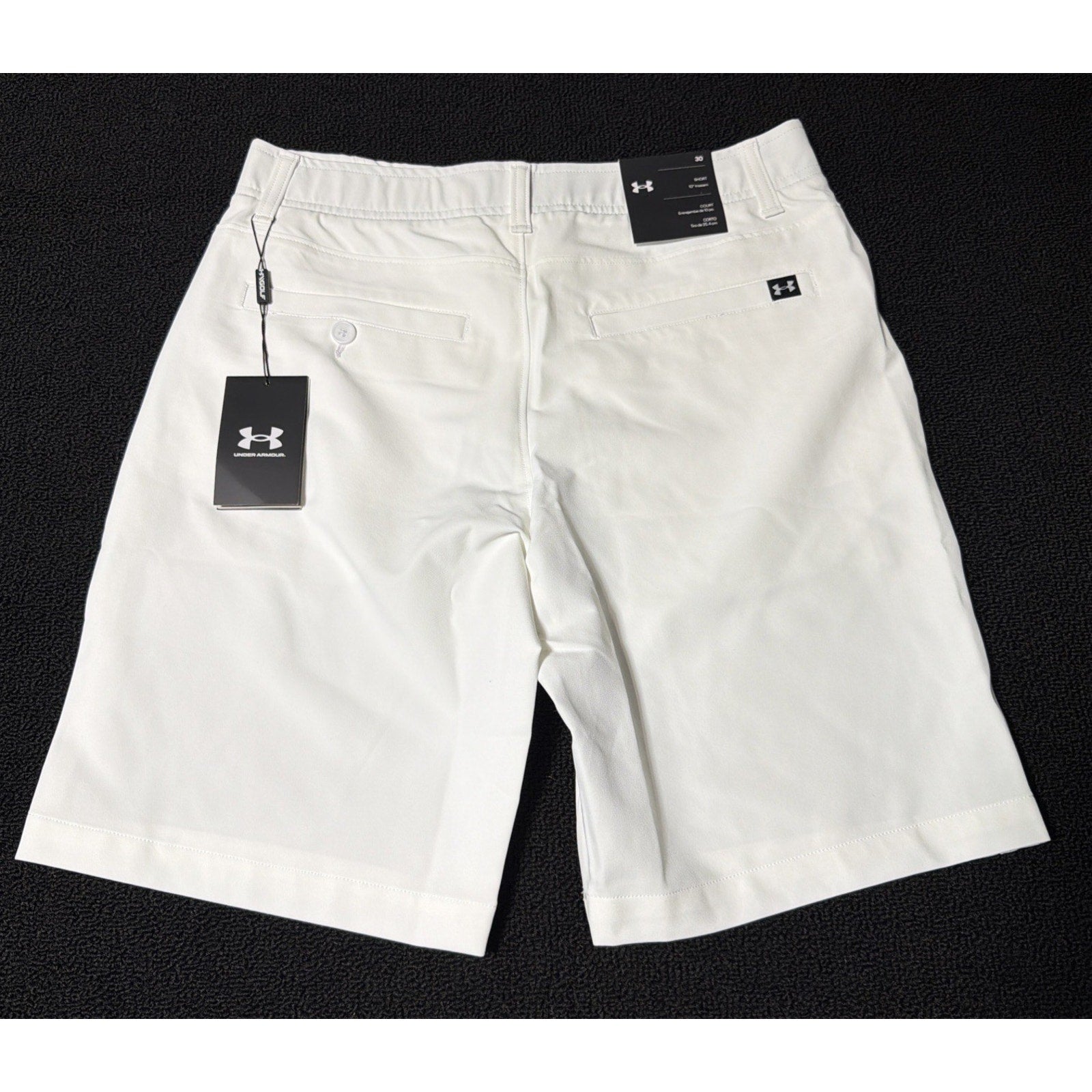 Under Armour Golf Shorts Mens 30 White UA Drive Performance 10" Inseam 1364409