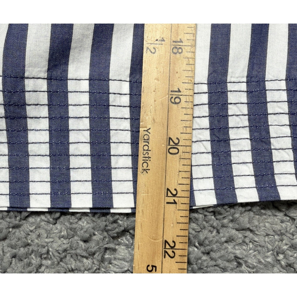Anthropologie Womens Darcey Popover Swing Top Cotton Blue Stripe Size XXS NWT