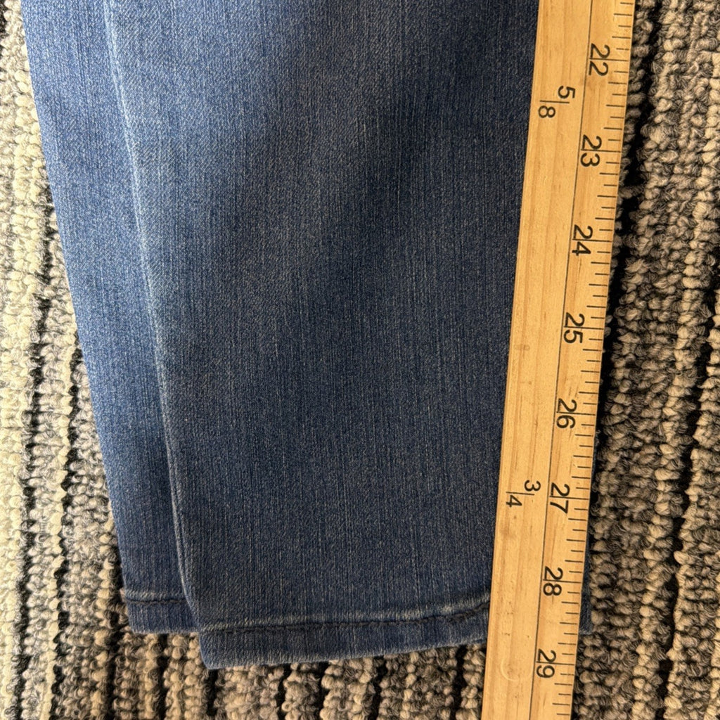 Old Navy Jeans Womens 4 BLue Super Skinny Leg Mid Rise Medium Wash Fade Denim
