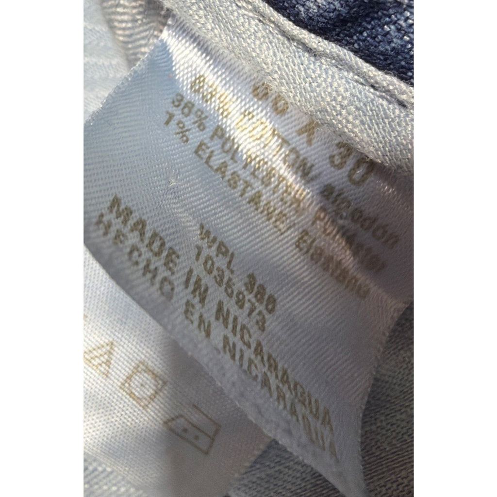 Haggar Premium Denim Trouser Dress Pants Blue Classic Fit Pleated 36x30 Stretch