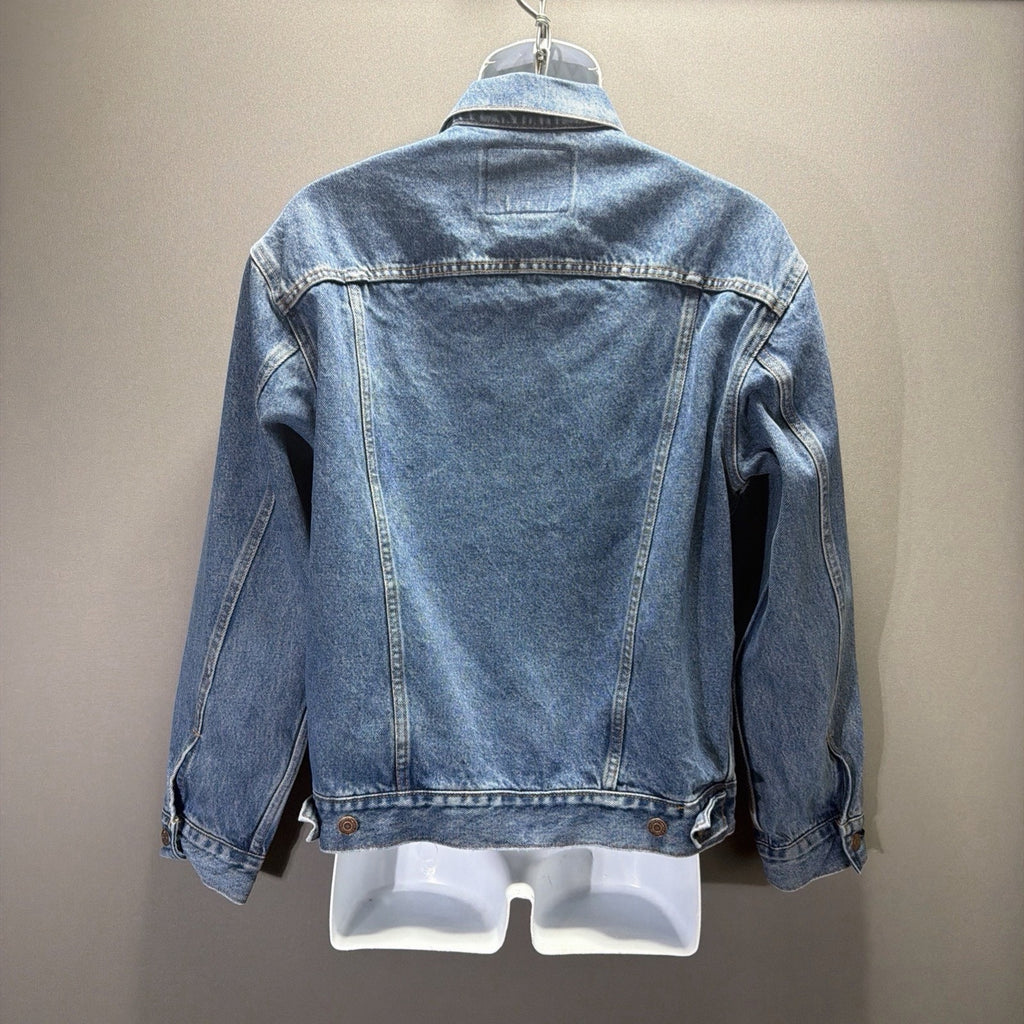 Vtg Levi Strauss Signature Men's Size S Blue Denim Trucker Jacket Classic Button