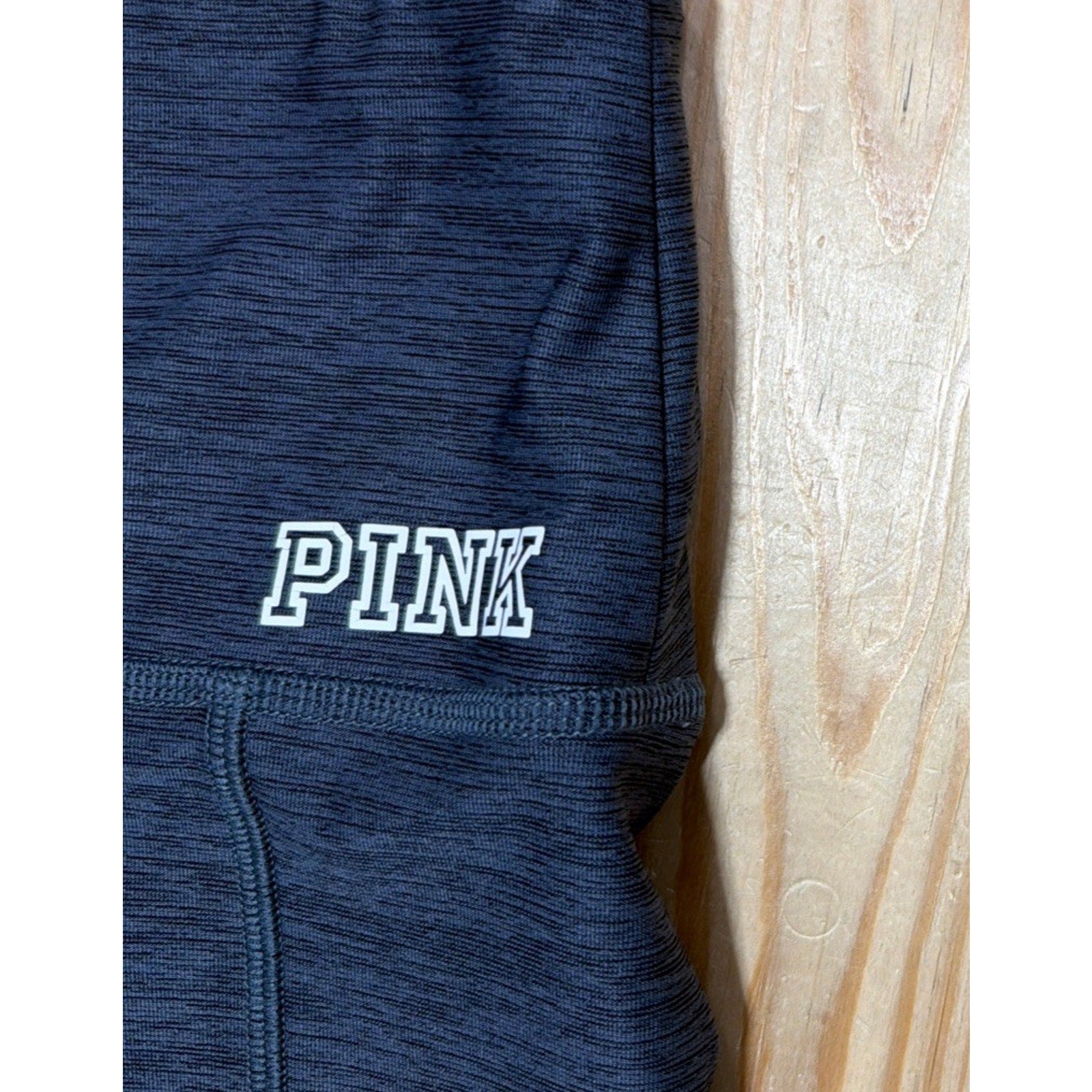 Victoria's Secret Pink Ultimate High-Waist Ankle Legging Gray Mesh Size Medium