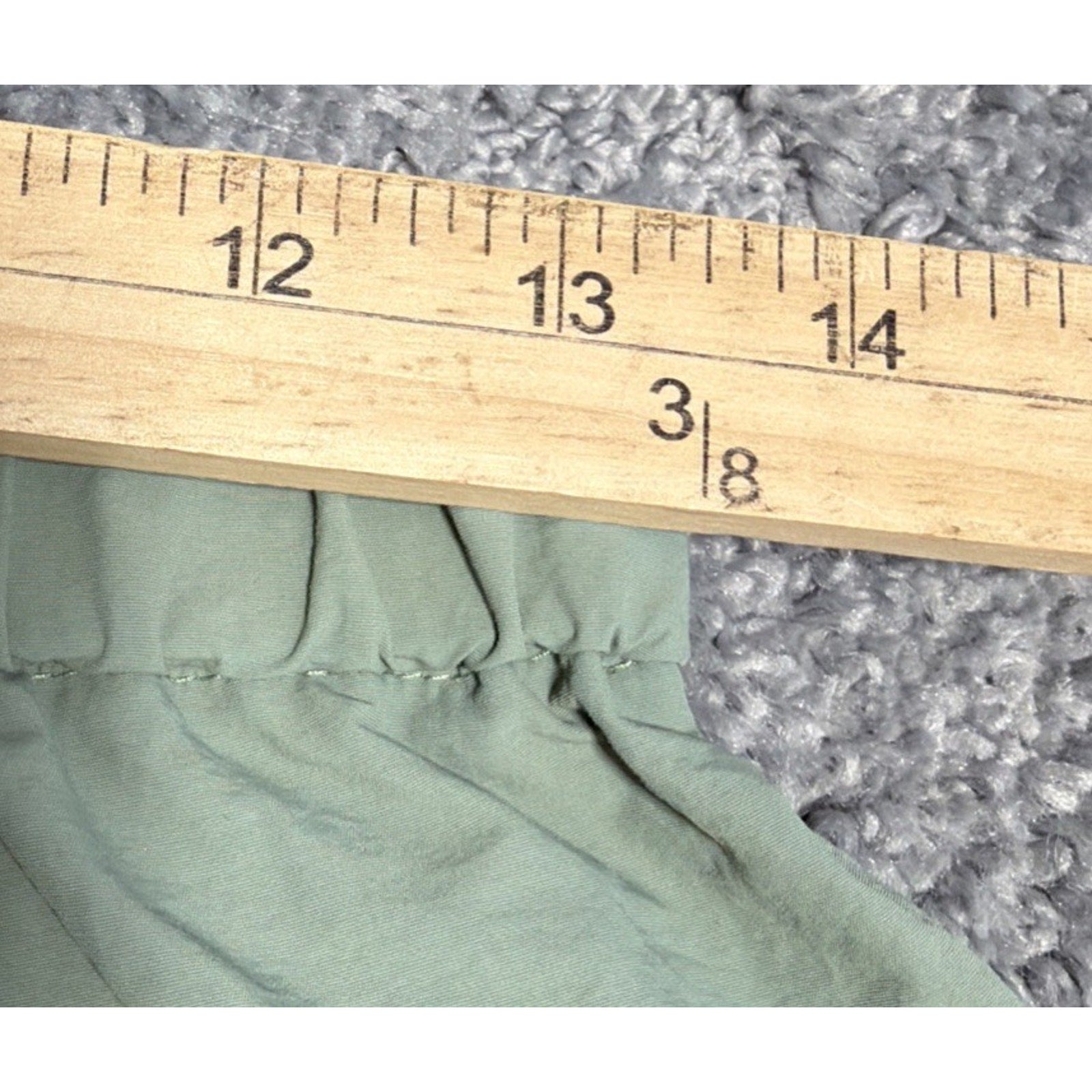 AARON & Amber Women's Green High Waisted Nylon Shorts Small Casual Outdoor New