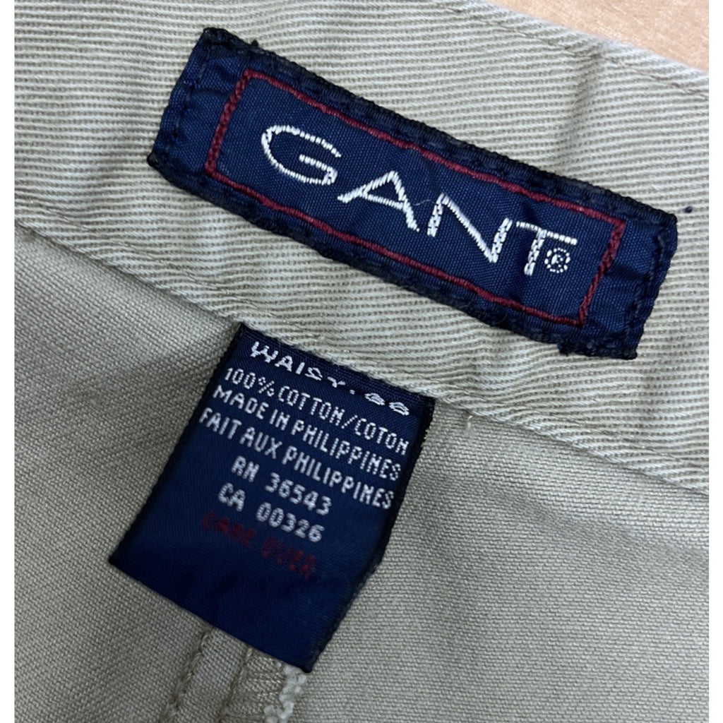 Gant Men's Waist Size 38 Quality Comfortable Wear Khakis Casual Shorts Pleated