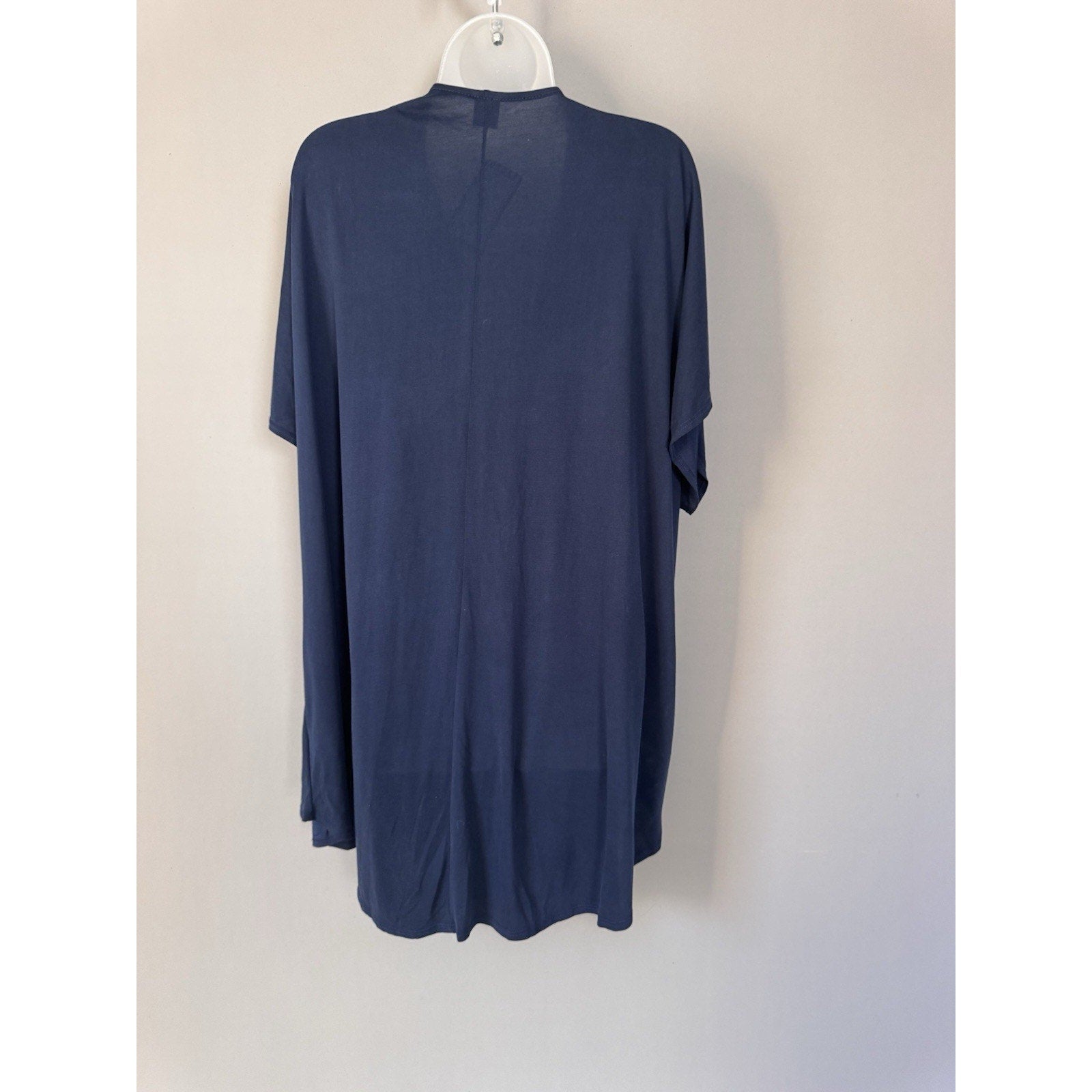 I jOAH Navy Short Sleeve Open Front Kimono Cardigan Small Oversized Small NWT
