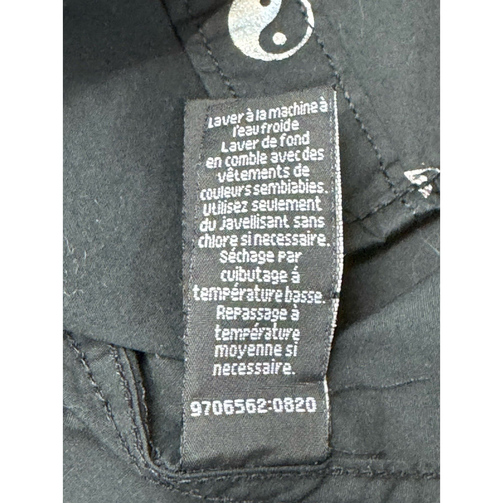 Drill Clothing Company Button Up Ying Yang Shirt Men’s Size Large Black