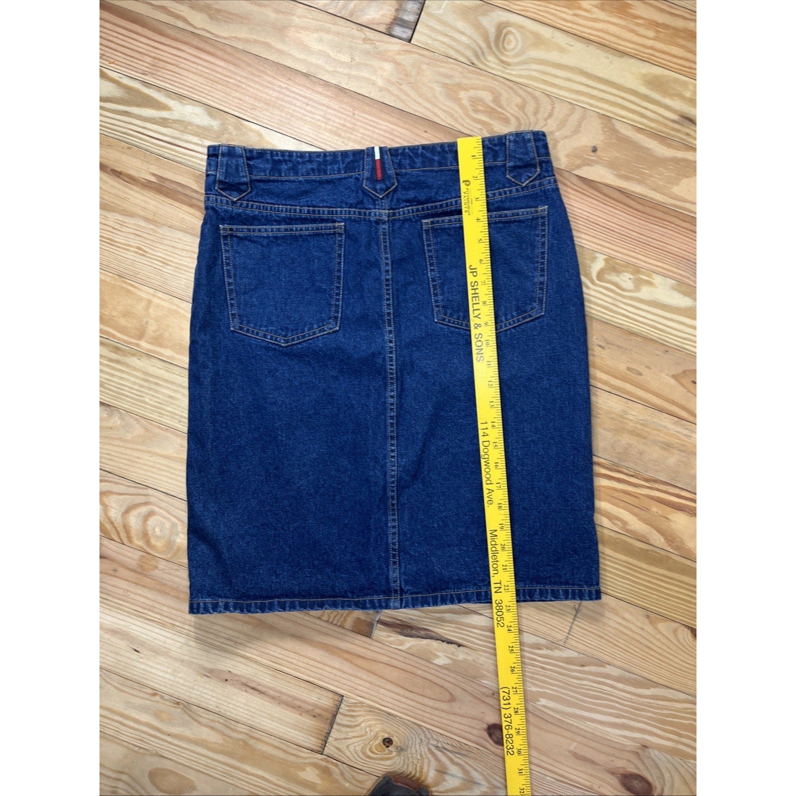 Tommy Hilfiger Jeans Women's Skirt Denim Size 11 Button Slit