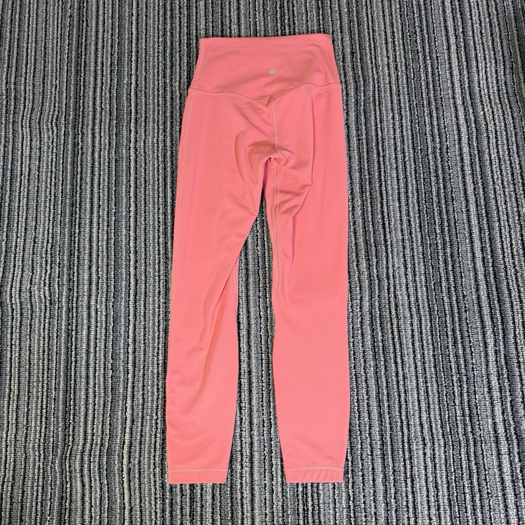 lululemon Women’s Size 4 High Rise Leggings Coral Pink 25” Inseam