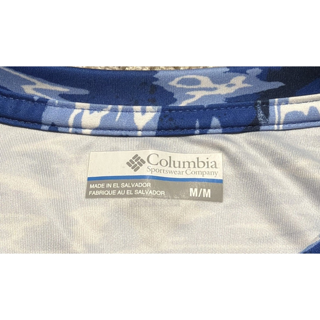 Columbia Men’s M PFG Terminal Tackle Digital Camo Long Sleeve UPF 50 NWOT