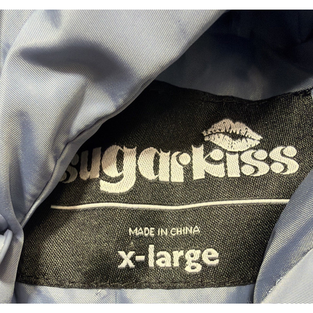 Sugar Kiss Women's Blue Hooded Puffer Vest Size XL