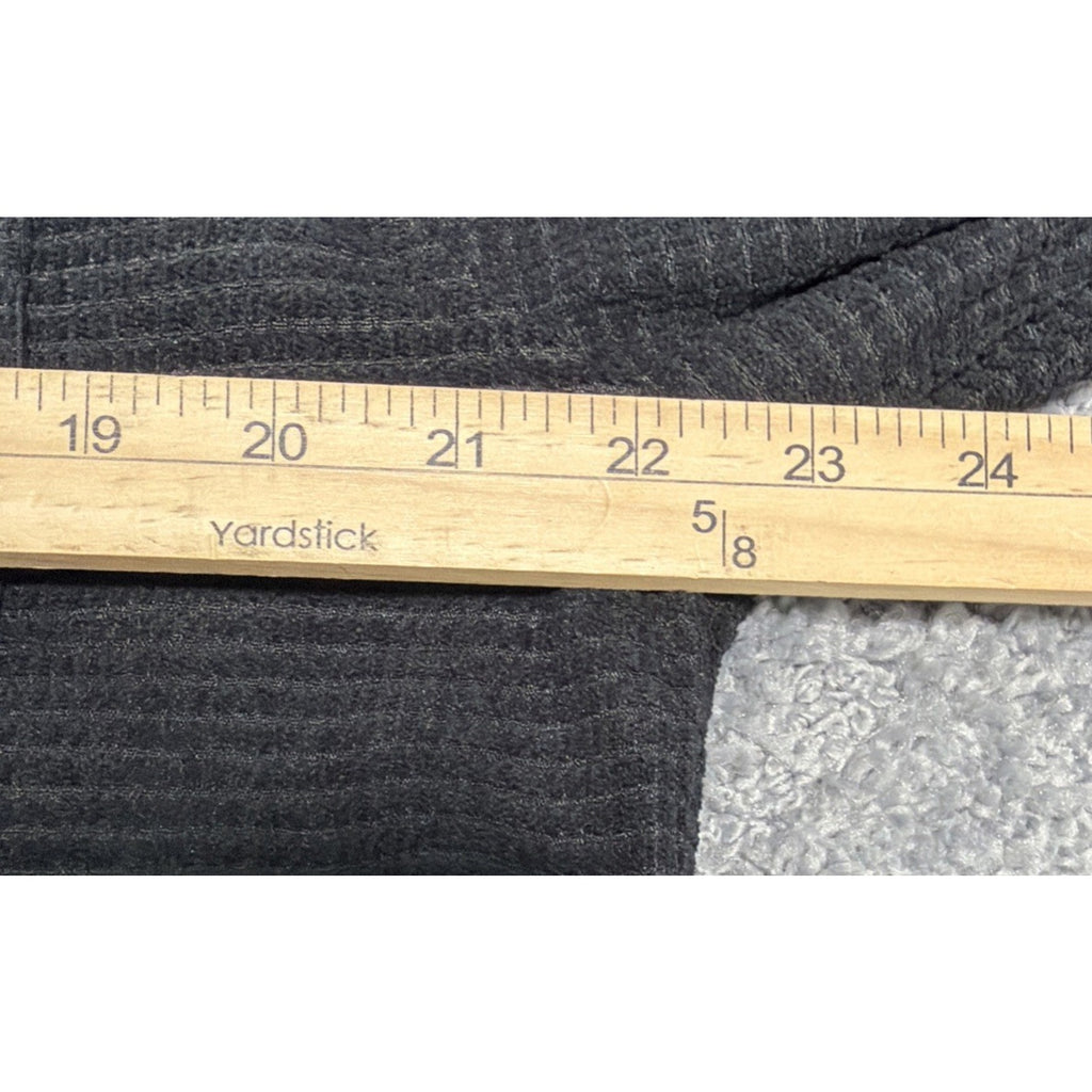 Paul Jones Men’s Waffle Textured Super Soft Long Sleeve Button-up Shirt M Black