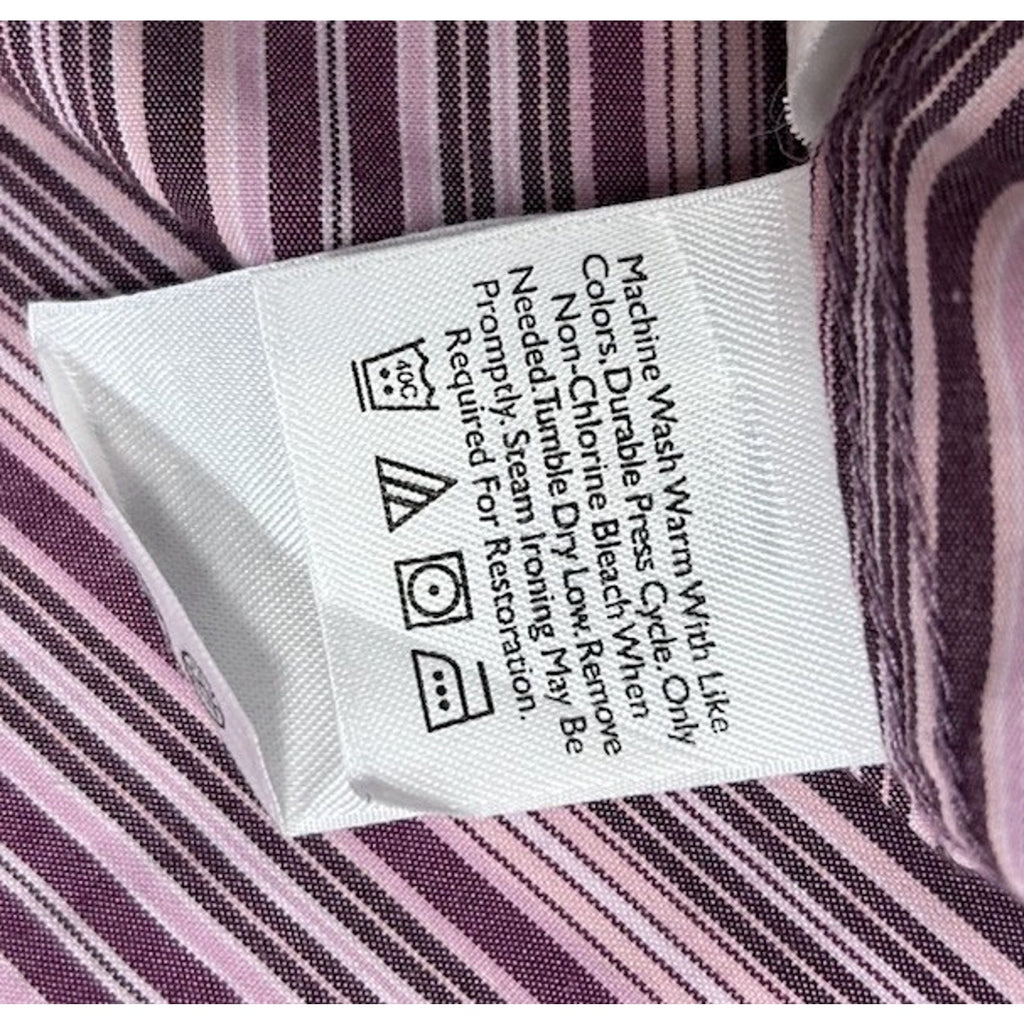 EDDIE BAUER WOMEN'S WRINKLE RESISTANT STRIPED COTTON SHIRT - SIZE XXL 9647.