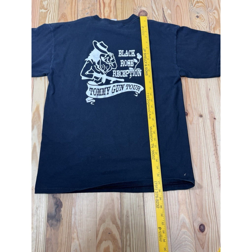 Black Rose Reception, Tommy Gun Your Men’s Large T-shirt Black Rose