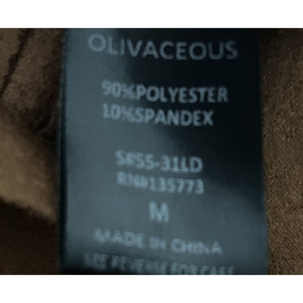 Olivaceous South Moon Under Brown Microfiber Mini Dress Womens Medium Faux Suede