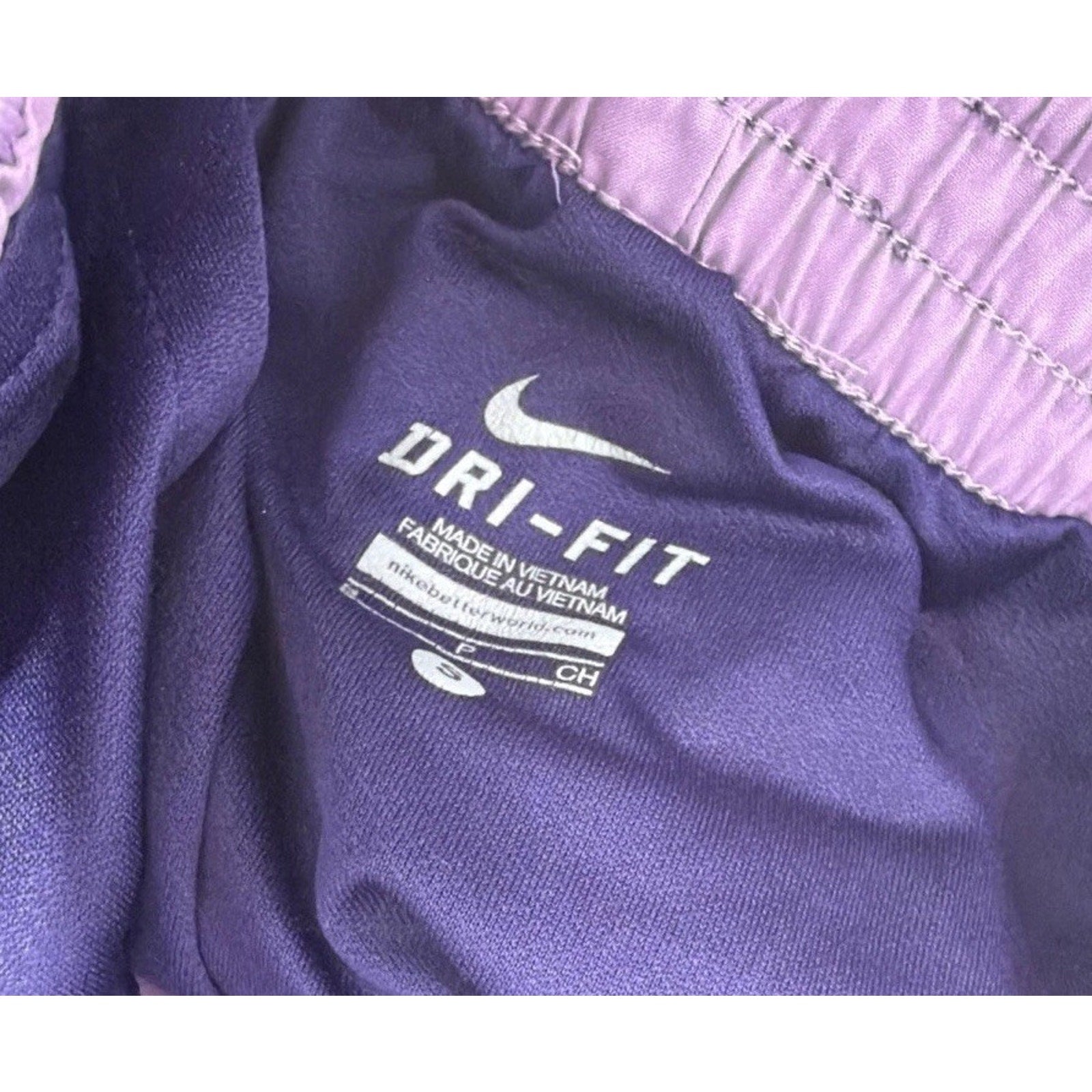 Nike Dri-FIT Optical Women’s Running Lined Shorts Small Purple Lined 3" Inseam