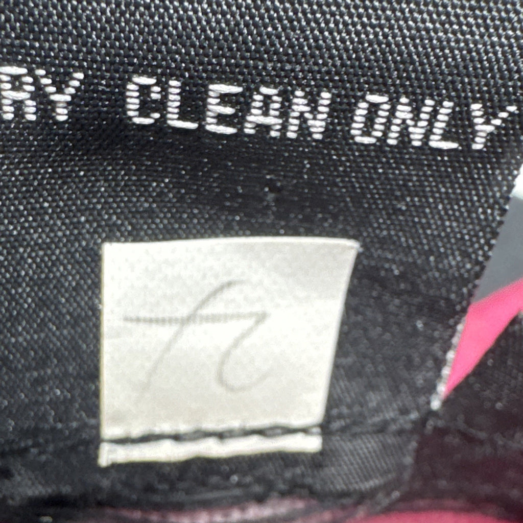 Focus 2000 Women Black Polka Dot Blazer Jacket Hot Pink Lining Women’s Size 8