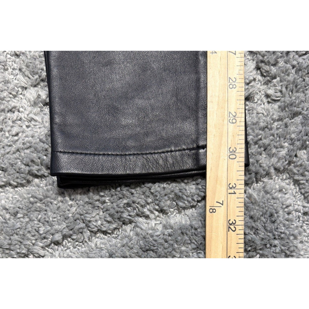 Vintage Neiman Marcus 100% Genuine Leather Pull On Pants Size Small
