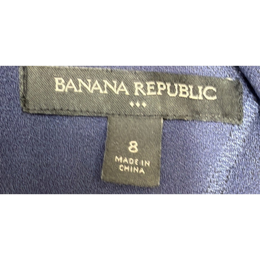 Banana Republic Color Block Shift Dress Size 8 Pink Blue Stretch Pockets