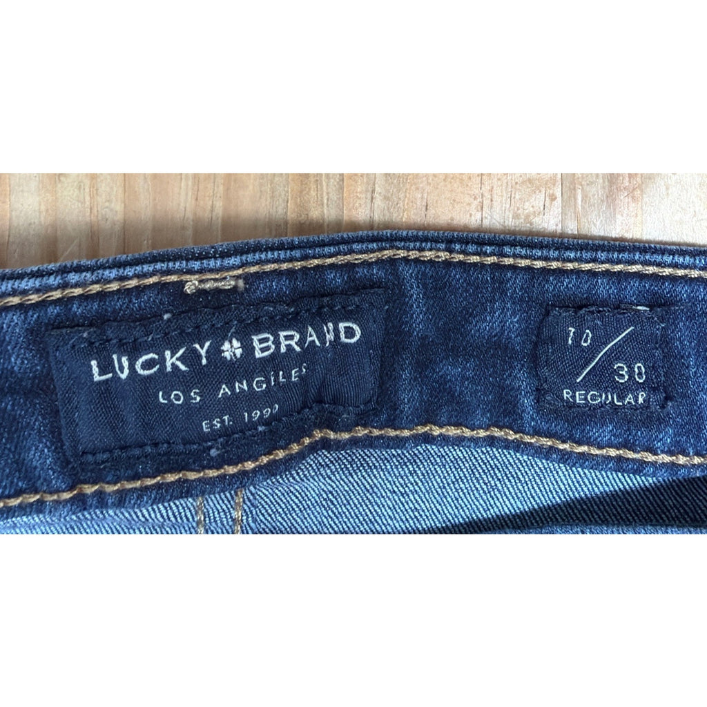 Lucky Brand Jeans Women's 10/30x27 Blue Ankle Low Rise Skinny Lolita Medium Wash