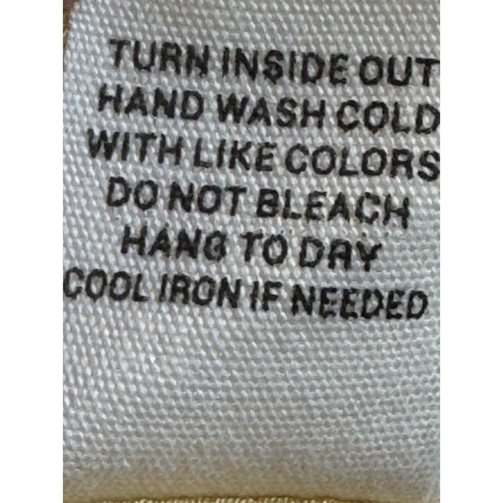 The Bee Notch V-Neck Ribbed Yellow Roll Sleeve Button Back New Women’s Large